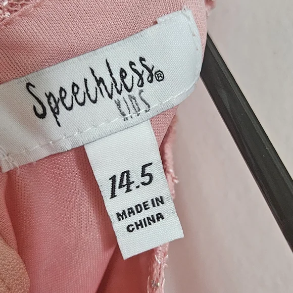 Speechless Coral Lace Bodice with Sky Floral Skirt Dress - Picture 6 of 7